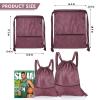 GAENMESH Drawstring Backpack Bag for Sports Lightweight Foldable Gym Bag with Sturdy Draw Cord Shoulder Strap Hiking Travel Camping view 2