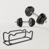 DICOSMETIC 1Pc Barbell Rack Holder Black Iron Dumbbell Brackets Small Dumbbell Holder Dumbbell Storage Rack Floor Fitness Storage Rack Weight Holder Rack for Dumbbells Space Saving view 3