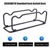 DICOSMETIC 1Pc Barbell Rack Holder Black Iron Dumbbell Brackets Small Dumbbell Holder Dumbbell Storage Rack Floor Fitness Storage Rack Weight Holder Rack for Dumbbells Space Saving view 4