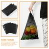 Cabilock Medium Mesh Pool Bag Drawstring Sports Tote Bag Polyester 10 Pack Black view 2