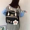 Extolove Cute Messenger Bag Y2K Kawaii Crossbody Bag Japanese Backpack Aesthetic Ita Bags with Kawaii Accessories (Black) view 2