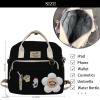 Extolove Cute Messenger Bag Y2K Kawaii Crossbody Bag Japanese Backpack Aesthetic Ita Bags with Kawaii Accessories (Black) view 4