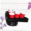 YARNOW 2pcs PVC Inflatable Beer Game Hat Tray Fun Aerated Triangular Beverage Holder for Boys and Girls Party Supplies for Birthday Wedding Carnival and Christmas Celebrations view 4