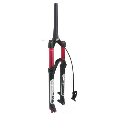 LvTu Bike Front Fork 26 27.5 29 Inch, 1-1/8" 140L-QR-9x100mm Magnesium Alloy Mountain Suspension Forks (Color : Tapered Remote Lockout, Size : 26")