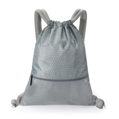 GAENMESH Drawstring Backpack Bag for Sports Lightweight Foldable Gym Bag with Sturdy Draw Cord Shoulder Strap Hiking Travel Camping