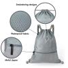 GAENMESH Drawstring Backpack Bag for Sports Lightweight Foldable Gym Bag with Sturdy Draw Cord Shoulder Strap Hiking Travel Camping view 4