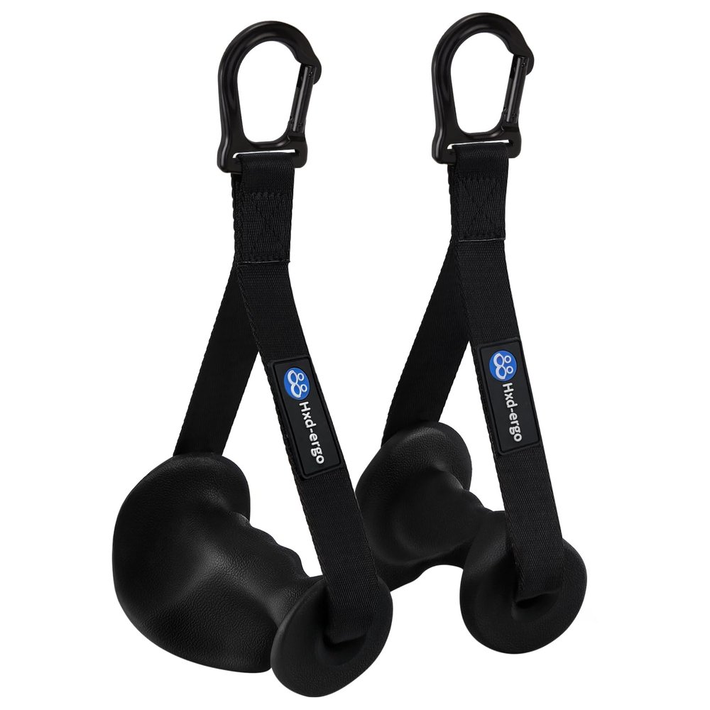 HXD-ERGO Ergonomic Exercise Handles for Cable Machine Attachments, Pilates, Strength Training WorkoutResistance Bands Heavy Duty Working Out Handles Accessories