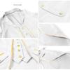 OBEEII Steampunk Costume Men Vintage Tailcoat Jacket Long Sleeve Gothic Victorian Uniform Tuxedo Coat Halloween Cosplay Costume White Gold S view 4