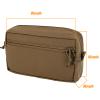 Tactical Molle Pouch Admin Wide GP Pouches for Chest Rig Vest Duty Belt Large EDC Utility Bag as Cummerbund Expanded Storage Bags view 4