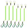 SEIWEI 6Pcs Fishing Lanyards Retractable Steel Wires Coiled Lanyard Buckle Anti Lost Rope for Fishing Pole Pliers Boating 1.2m & 1.5m Green view 1