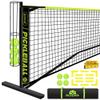 Bltend Pickleball Set - 22FT Regulation Size Portable Net, 4 Pickle Balls, Court Marker, Carry Bag and Tape Measure - Indoor Outdoor Driveway Gifts view 1