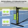 Bltend Pickleball Set - 22FT Regulation Size Portable Net, 4 Pickle Balls, Court Marker, Carry Bag and Tape Measure - Indoor Outdoor Driveway Gifts view 3