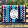 EQUIGEAR Horse Western Show Saddle pad/New Zealand Wool Western Saddle Blanket Top Wool Pad Sensor Flex (Customization Available) J601 (36x42)