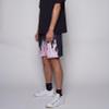 BOOMLEMON Men's Basketball Shorts Casual Workout Athletic Shorts Mesh Flame Graphic Print Running Short Pants(Pink Flame Black L) view 3