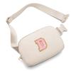 Gitus Belt Bag Fanny Pack Crossbody Bags with Initial Letter Patch Cute Stuff Birthday Gifts for Teenager Girls Trendy Preppy Stuff for Teen Girls(Beige-D) view 1