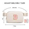 Gitus Belt Bag Fanny Pack Crossbody Bags with Initial Letter Patch Cute Stuff Birthday Gifts for Teenager Girls Trendy Preppy Stuff for Teen Girls(Beige-D) view 3