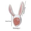 SUNTRADE Women Plush Fun Bunny Ears Hood, Rabbit Costume Hats for Photograph Christmas Easter Party (White) view 4
