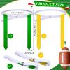 Sintege 14 Pcs Player Flag Football Belt Set, Adjustable Football Flag and Belts Gifts for Youth Adults Sports Training (Yellow,Green) view 2