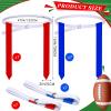 Sintege 14 Pcs Player Flag Football Belt Set, Adjustable Football Flag and Belts Gifts for Youth Adults Sports Training (Red,Blue) view 2