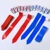 Sintege 14 Pcs Player Flag Football Belt Set, Adjustable Football Flag and Belts Gifts for Youth Adults Sports Training (Red,Blue) view 3