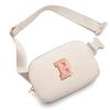 Gitus Belt Bag Fanny Pack Crossbody Bags with Initial Letter Patch Cute Stuff Birthday Gifts for Teenager Girls Trendy Preppy Stuff for Teen Girls(Beige-B) view 1