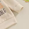 Adobabirl Thanksgiving Baby Boy Girl Outfit Little Turkey Crewneck Sweatshirt and Pants Set Toddler Fall Winter Clothes (Gobble Gobble Outfit,3-6 Months) view 4