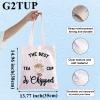 G2TUP Chip and Mrs Potts Shoulder Bag Tea Party Tote The Best Teacup Is Chipped Belle Inspired Canvas Bag (Best Teacup TG) view 4