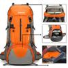 King'sGuard 70L Hiking Backpack with Rain Cover Lightweight Waterproof Travel Camping Backpack Large Backpacking Pack for Men and Women (Orange) view 2