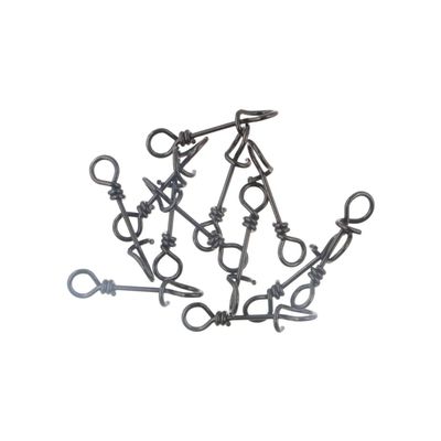 Leadigol 50Pcs Stainless Steel Fishing Clips Fishing Snaps, Stainless Steel Clips Swivel Rolling Snap Quick Connection Accessory