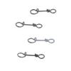Leadigol 50Pcs Stainless Steel Fishing Clips Fishing Snaps, Stainless Steel Clips Swivel Rolling Snap Quick Connection Accessory view 3