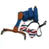 SUNTRADE Boys Girls Kids Suspenders Bow tie,4 Clips Adjustable Elastic With Strong Metal Clips (Blue) view 2