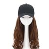 WUODHTW Women's duck tongue cap hat wig long curly hair Baseball cap wig Articles for daily use Women Wig Hat Curly Hair