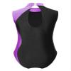 ranrann Kids Girls Shiny Ballet Dance Outfits Gymnastic Leotard with Metallic Shorts Sports Tracksuit Unitards Dancewear Purple F 14 Years view 2