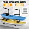 Yes4All Kayak Storage Rack Kayak Wall Mount Rack 400lbs 4 Adjustable Levels Kayak Rack for Outdoor, Indoor Kayak Storage Rack view 4