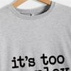 ESIKAH It's too Peopley Sweatshirt Women Crewnceck Pullover Tops Funny Sarcastic Saying Quote Shirt Aesthetic Sweater Black view 2