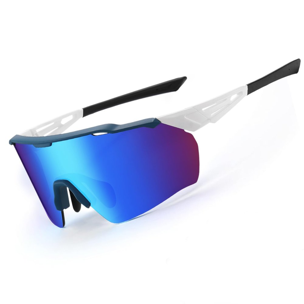 DUCO Sports Sunglasses for Men Cycling Sunglasses Youth Baseball Sun glasses Lightweight TR90 Frame Goggles DC0032