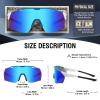 DUCO Sports Sunglasses for Men Cycling Sunglasses Youth Baseball Sun glasses Lightweight TR90 Frame Goggles DC0032 view 2