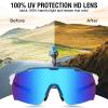 DUCO Sports Sunglasses for Men Cycling Sunglasses Youth Baseball Sun glasses Lightweight TR90 Frame Goggles DC0032 view 3
