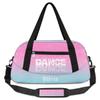 Custom Kids Duffel Overnight Bag Personalized Dance Bag Travel Duffel Bag for Girls Boys Customized Kids Gifts- Cute Pink Blue Dance view 1