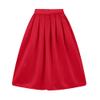 Taydey A-Line Pleated Vintage Skirts for Women Red 2XL view 1