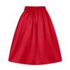 Taydey A-Line Pleated Vintage Skirts for Women Red 2XL view 4