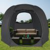 Leedor 10'x10' Hexagon Pop Up Sun Shade Canopy Tent - Ventilated Mesh Walls, Perfect for Camping, Beach, Events, and Outdoor Party Decorations, All-Season Shelter (Not Waterproof) view 1