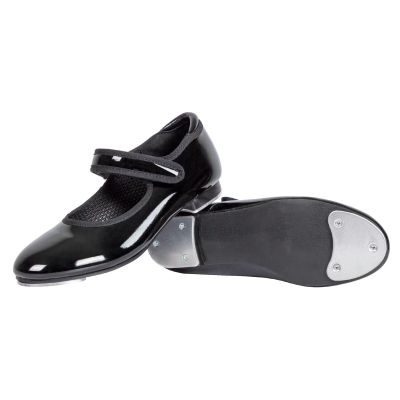 Asyusyu Tap Shoes for Girls & Toddler Girls | Black/Tan Dance Shoes | PU Leather | Practice & Performance (Size 5-13 Toddler/Little Kid/Big Kid),13,Little Kid