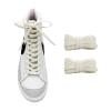 UamGlsob 5/16" Flat Elastic Shoe Lace, 36"-72" Length Stretch Shoelaces Strings Replacement Laces for High Top Sneakers (Beige-01, 45''/115cm) view 1
