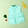 Toddler Kids Baby Winter Warm Jacket Outerwear Solid Color Vest Coat Outwear For Girls Boys Snowsuit (Black, 5-6 Years) view 3
