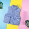 Toddler Kids Baby Winter Warm Jacket Outerwear Solid Color Vest Coat Outwear For Girls Boys Snowsuit (Black, 5-6 Years) view 4