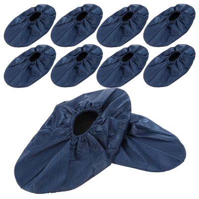BESPORTBLE 5pairs Reusable Breathable Shoe Covers -Static Non- and Washable for Indoor and Outdoor Use for Home Travel and Events