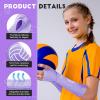 Shappy 2 Pcs 2 Pcs Volleyball Arm Sleeves Forearm Sleeves Volleyball Arm Pads for Boys Girls Teen Youth Wrist Guard (Purple,Small) view 3