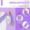 Shappy 2 Pcs 2 Pcs Volleyball Arm Sleeves Forearm Sleeves Volleyball Arm Pads for Boys Girls Teen Youth Wrist Guard (Purple,Small) view 4