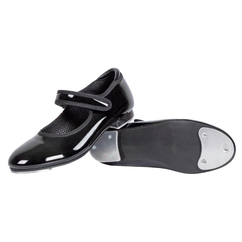 Asyusyu Tap Shoes for Girls & Toddler Girls | Black/Tan Dance Shoes | PU Leather | Practice & Performance (Size 5-13 Toddler/Little Kid/Big Kid),1,Little Kid